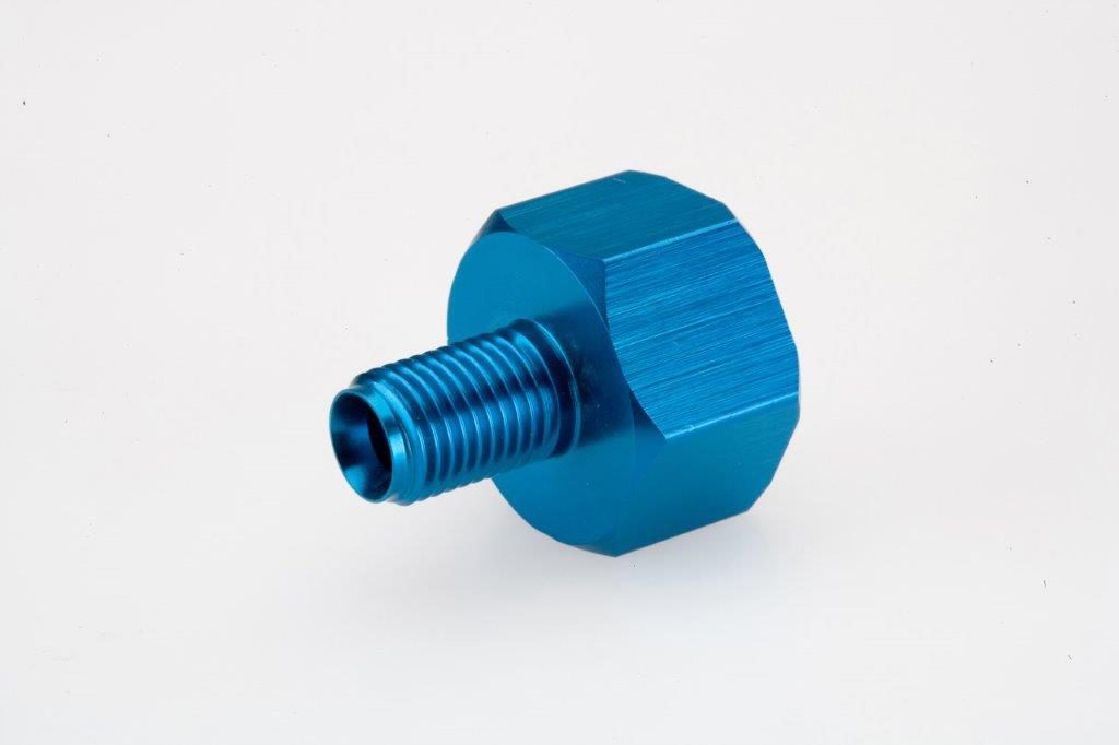 Screw Machine Products Turned Parts Aluminum Threaded Anodized Fitting