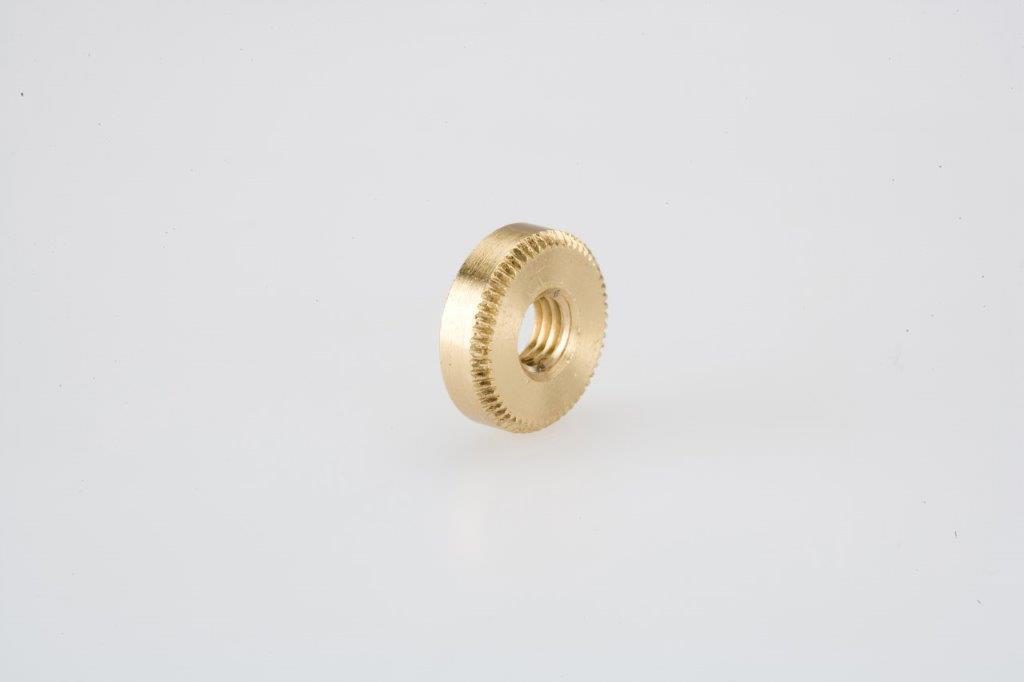 Screw Machine Products Turned Parts Brass Knurled Spacer