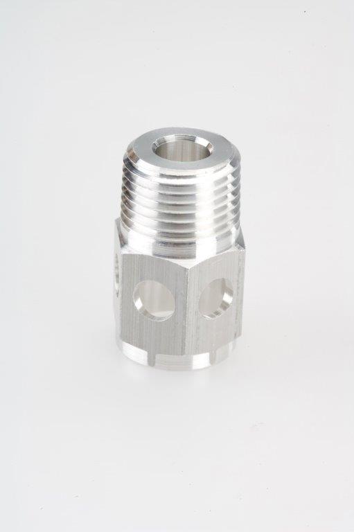 Screw Machine Products Turned Parts Aluminum Pneumatic Hydraulic Fitting