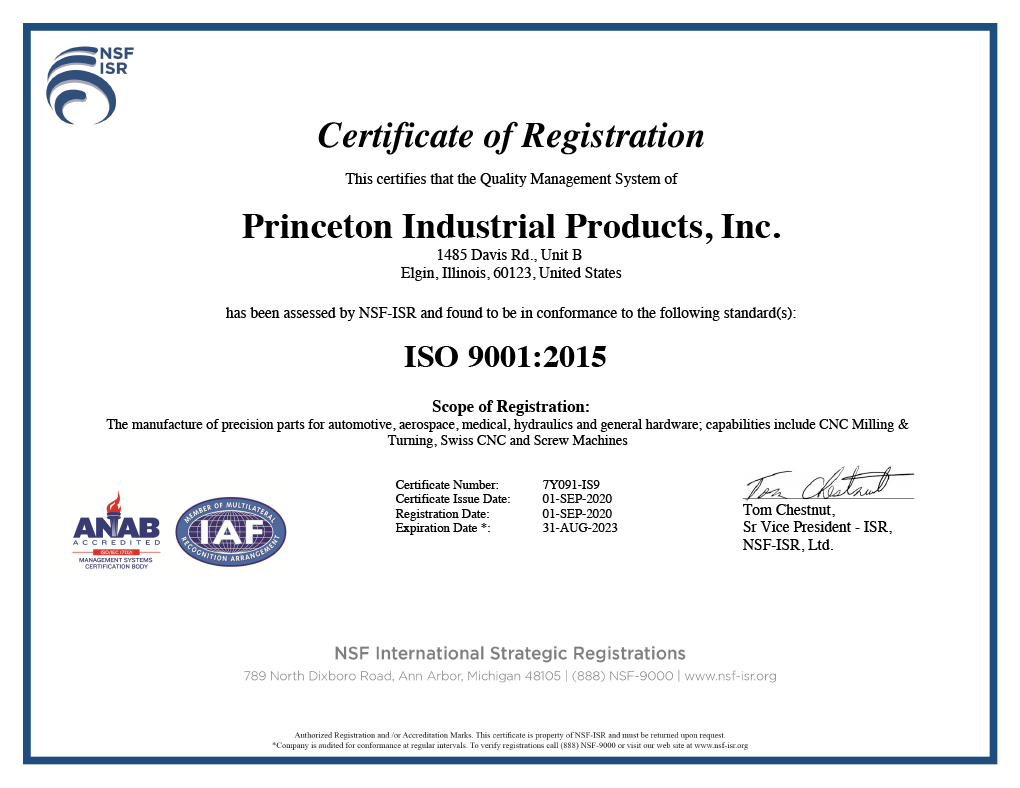 ISO Certificate