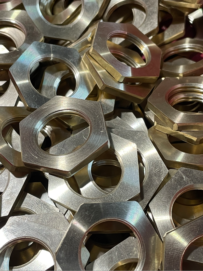 CNC Turning Machining Brass Screw Nut